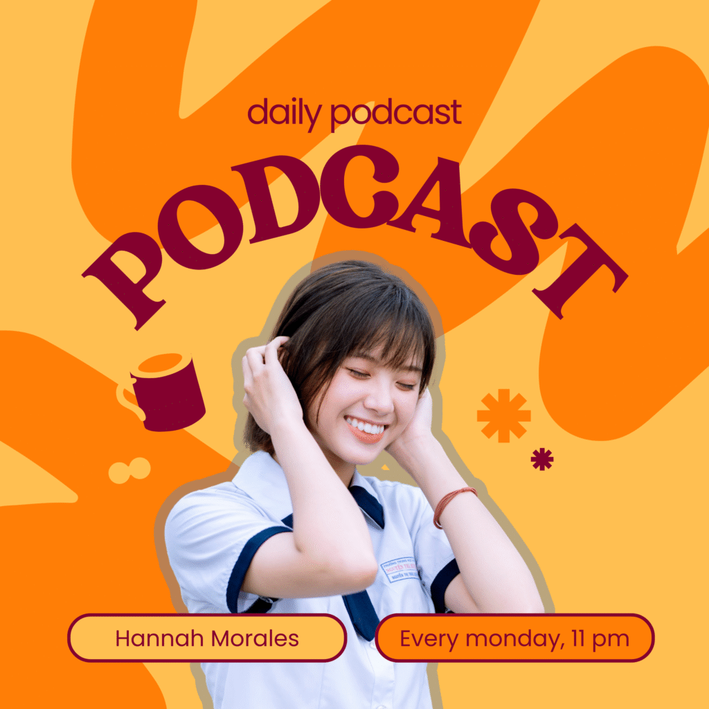 Orange and Yellow Bold Podcast Cover