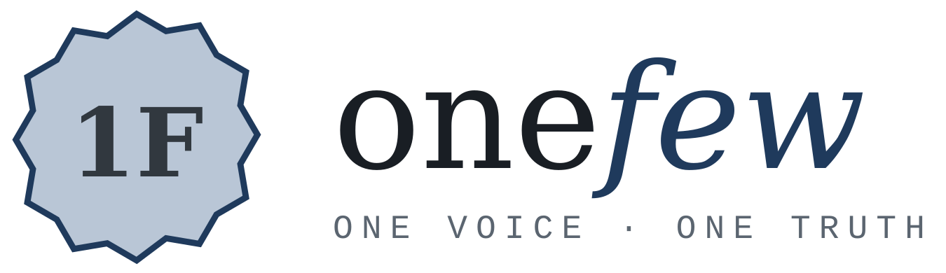 Onefew logo dark mode