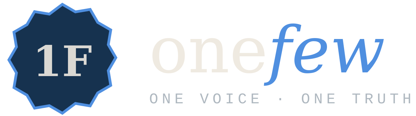 Onefew logo dark mode